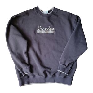 Grandpa Graphic Men's Sweater - Black